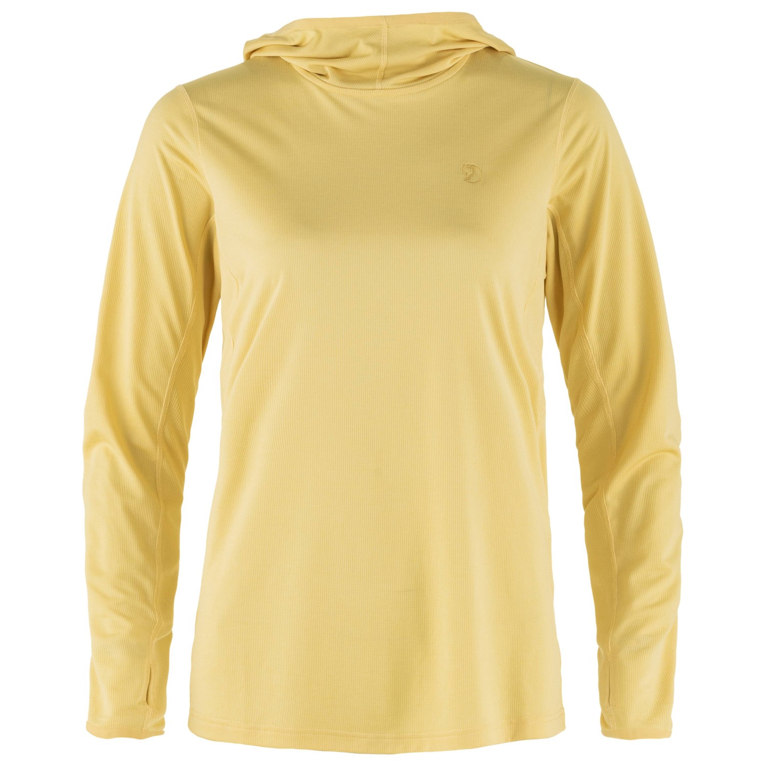 Функциональная рубашка Fjällräven Women's Abisko Sun Hoodie, цвет Mais Yellow