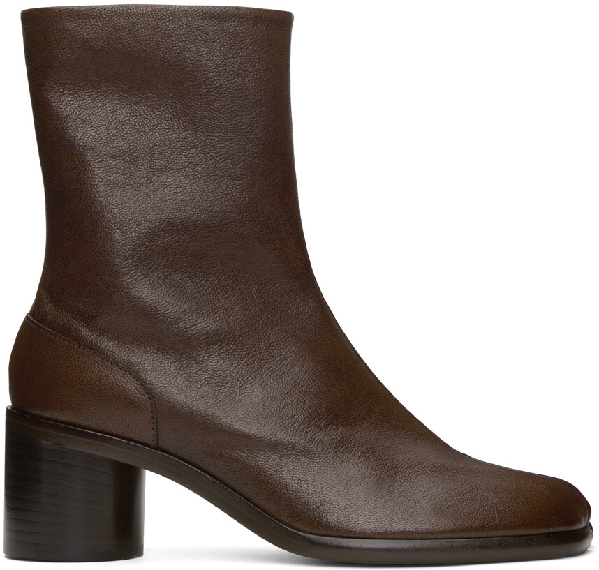 

Коричневые ботинки таби Maison Margiela
