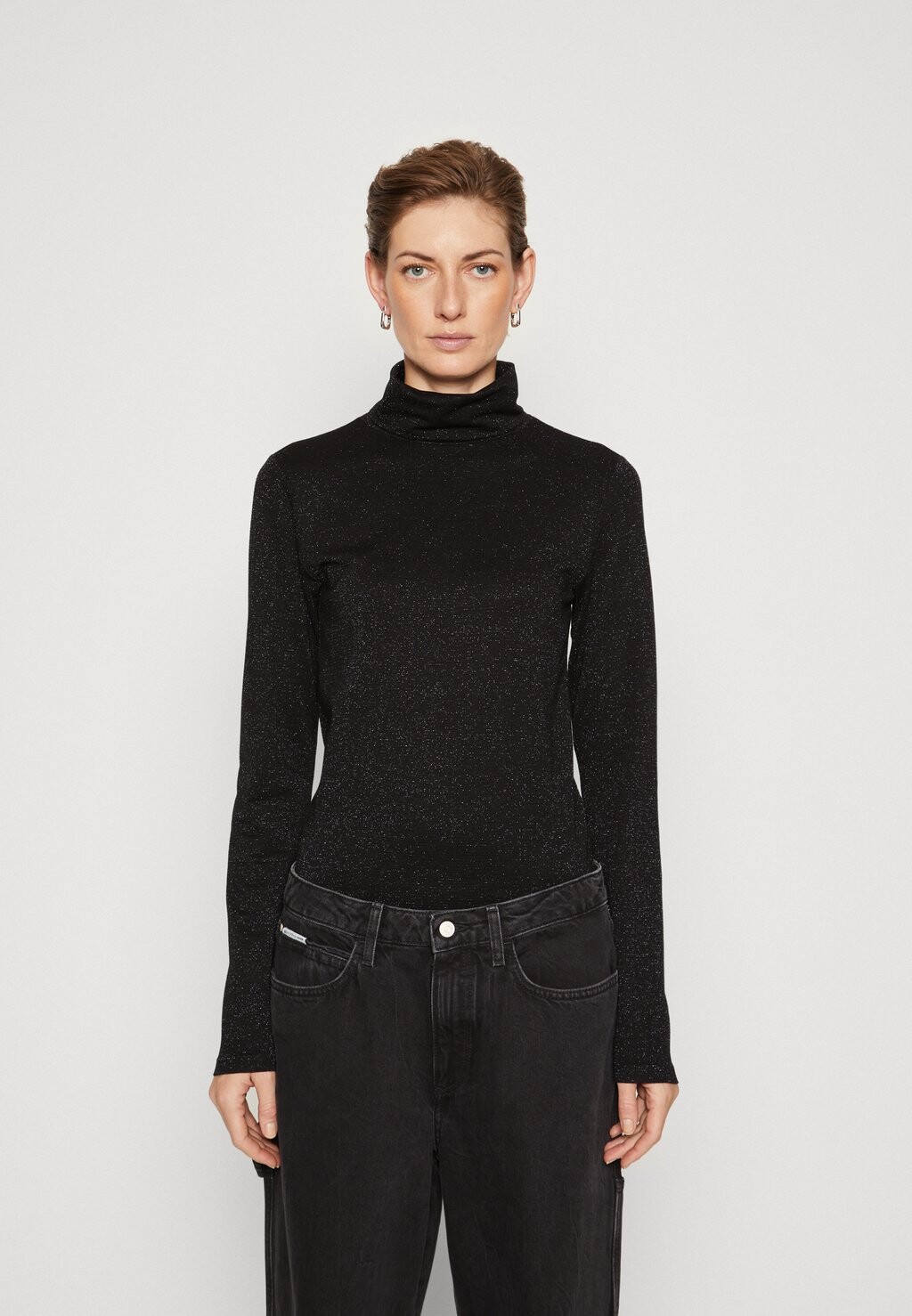 

Топ с длинными рукавами LONG SLEEVE TURTLENECK SLIM FIT Marc O'Polo DENIM, черный