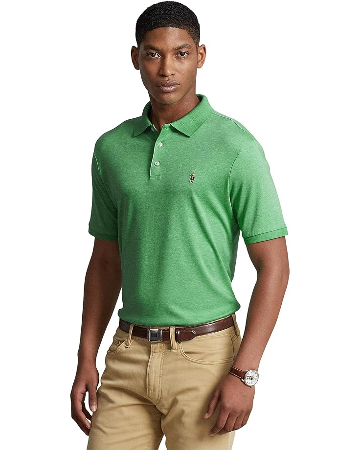 Поло Polo Ralph Lauren Classic Fit Soft Cotton Shirt, цвет Resort Green Heather