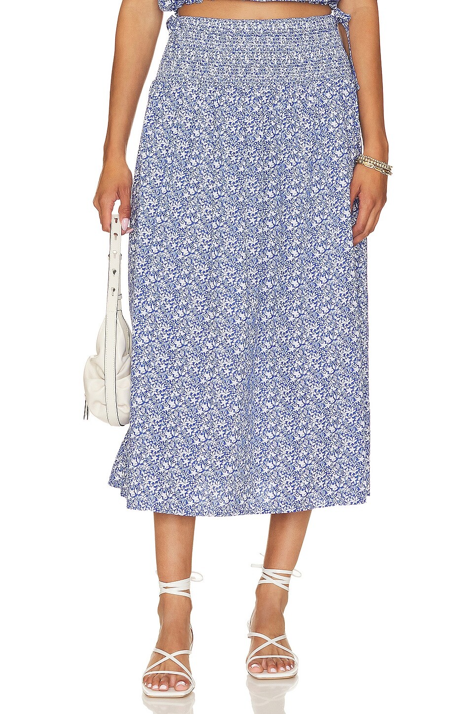 

Юбка Nation LTD Primrose Smocked With Ties, цвет Mykonos