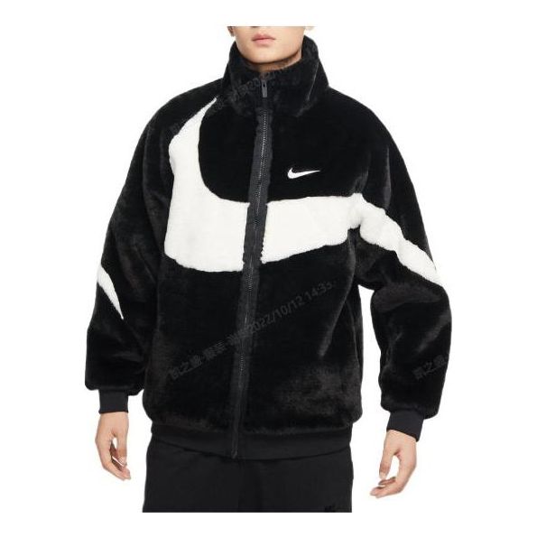 Куртка Nike Big Swoosh Fur Jacket 'Black', черный куртка nike swoosh warm lamb s jacket autumn asia edition black cu6559 010 черный