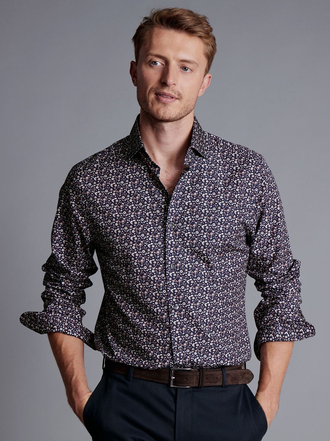 

Рубашка с длинным рукавом Charles Tyrwhitt Liberty Fabric, разноцветная