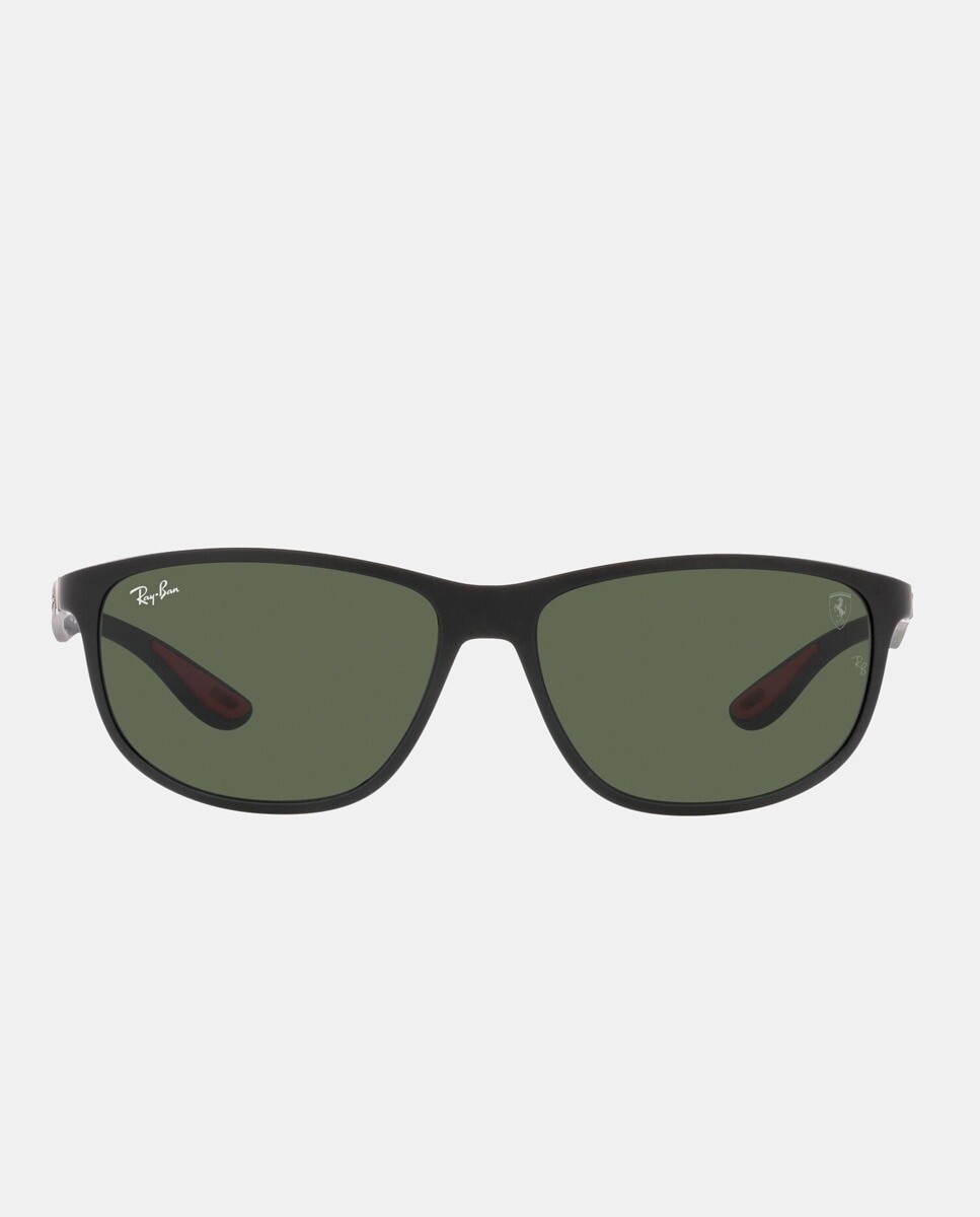 

Черные прямоугольные солнцезащитные очки унисекс Ray-Ban, черный