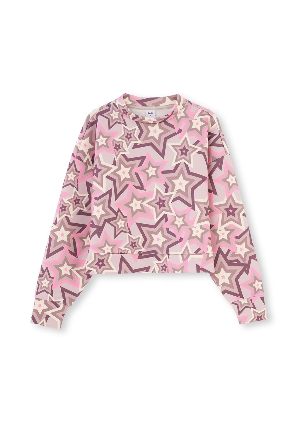 

Толстовка LONG SLEEVE STANDING COLLAR STAR DAGI, розовый