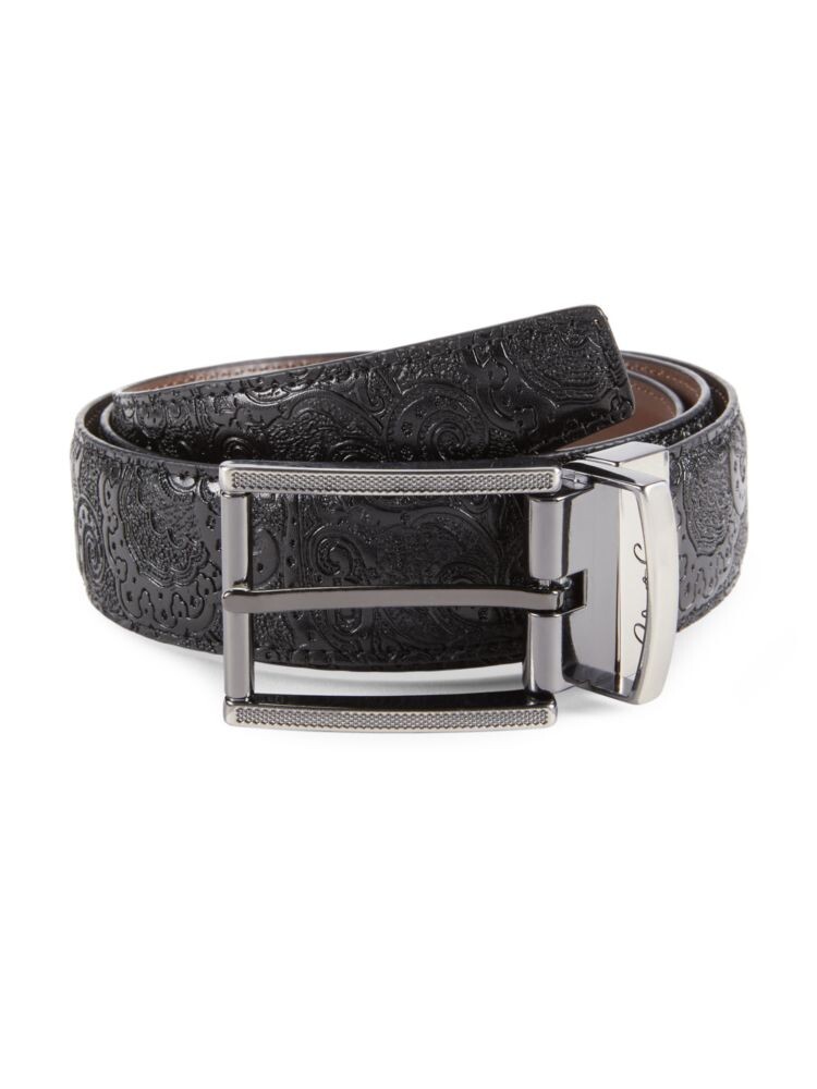 

Двусторонний кожаный ремень Astrid Robert Graham, цвет Black Brown