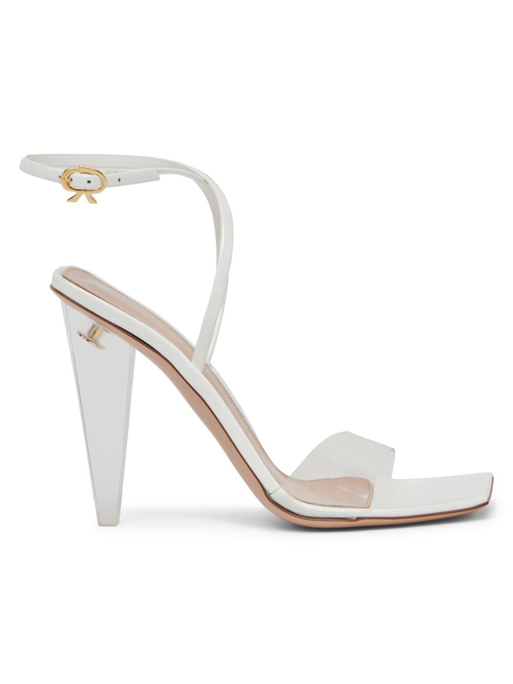 

Сандалии Glass + Vernice Gianvito Rossi, белый