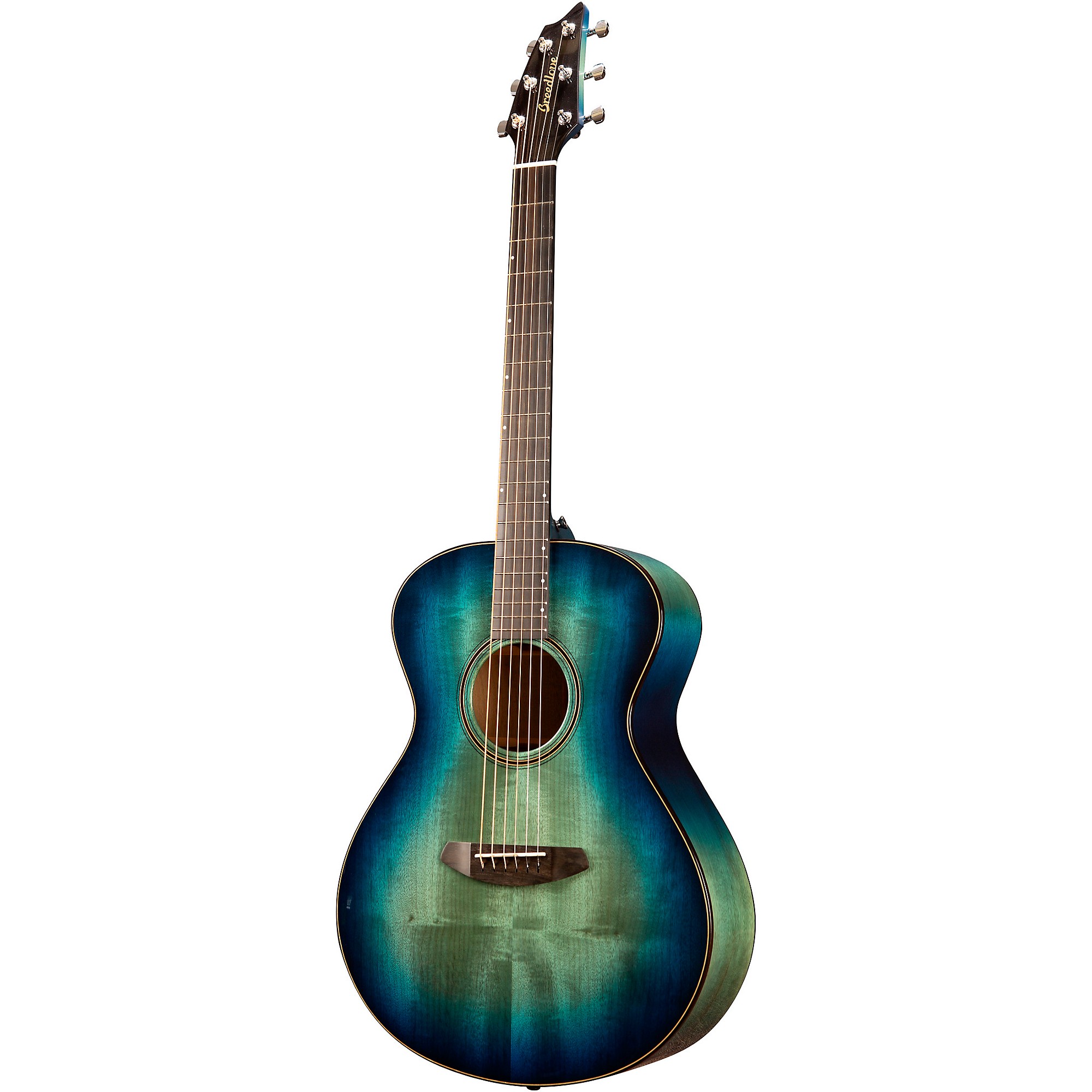 Концертная акусто-электрическая гитара Breedlove Oregon All Myrtlewood Limited Edition Lagoon