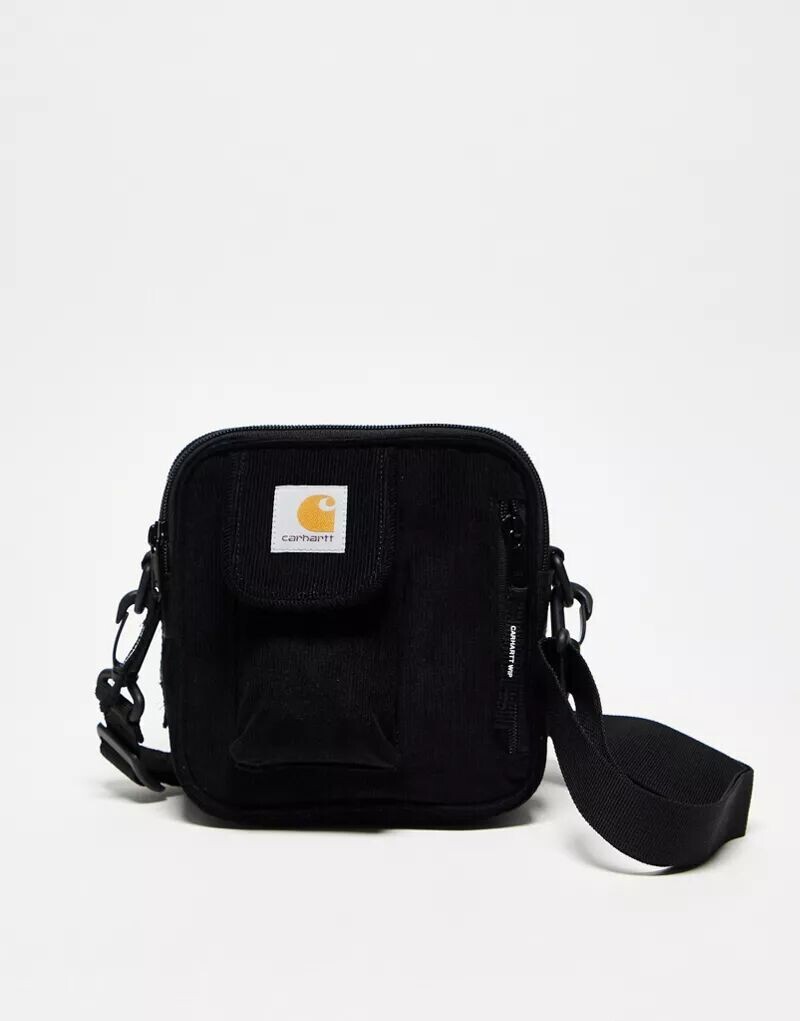 

Carhartt WIP Essentials унисекс черная вельветовая сумка для пилотов