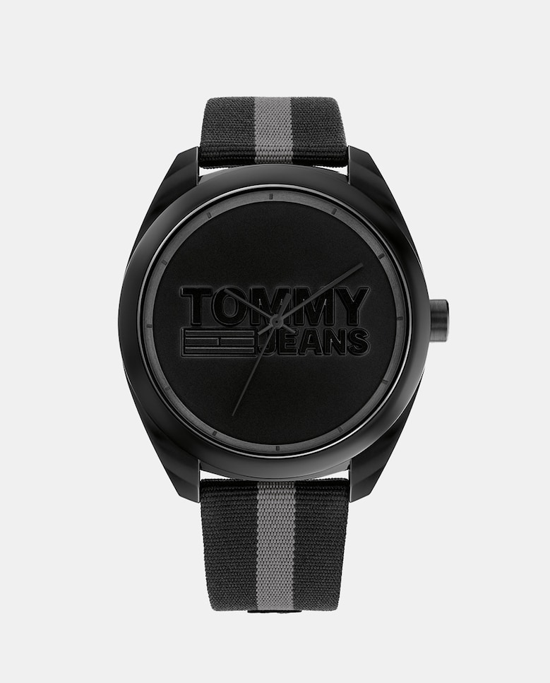 Сан-Диего 1792039 Черные и серые мужские часы из нейлона Tommy Hilfiger, черный