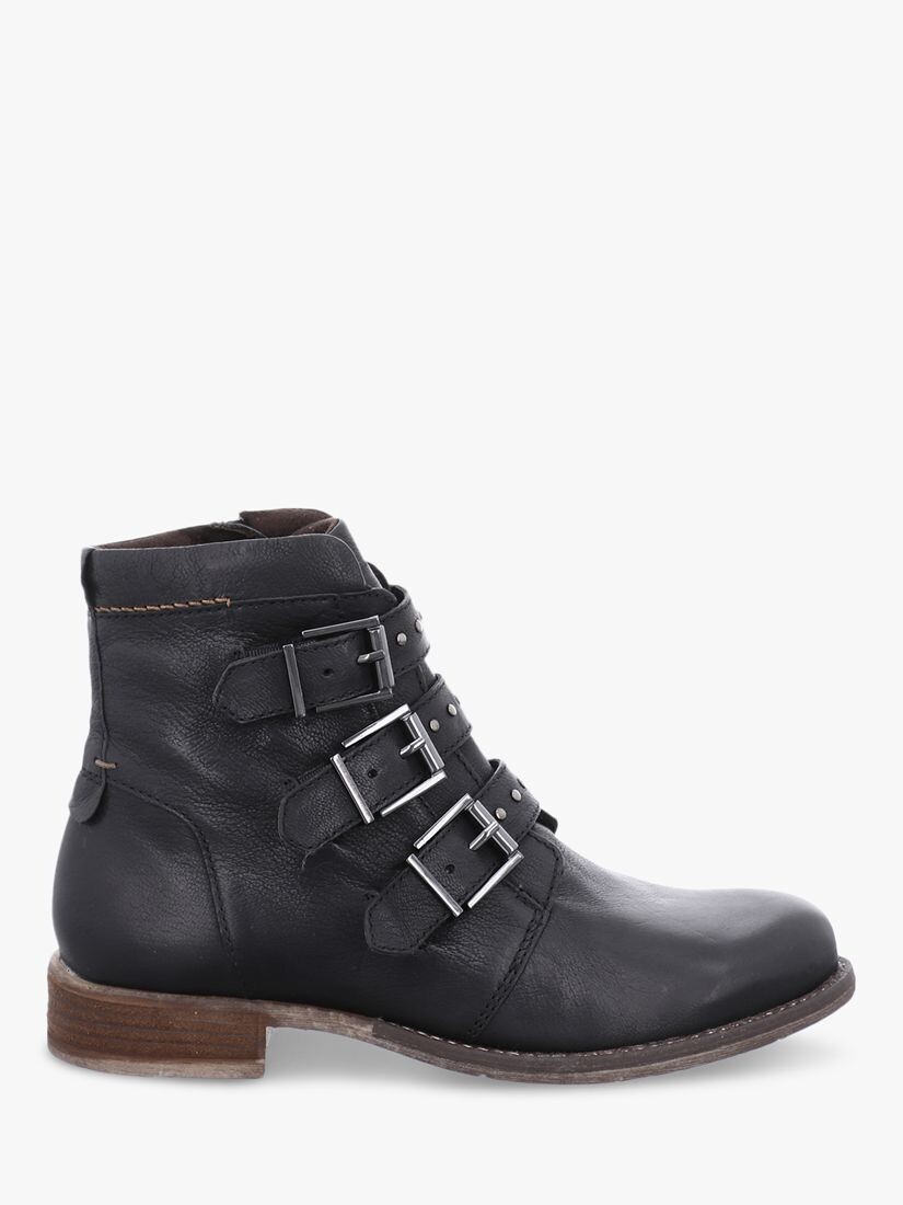 

Кожаные байкерские ботинки с пряжкой Josef Seibel Sienna 34, черные