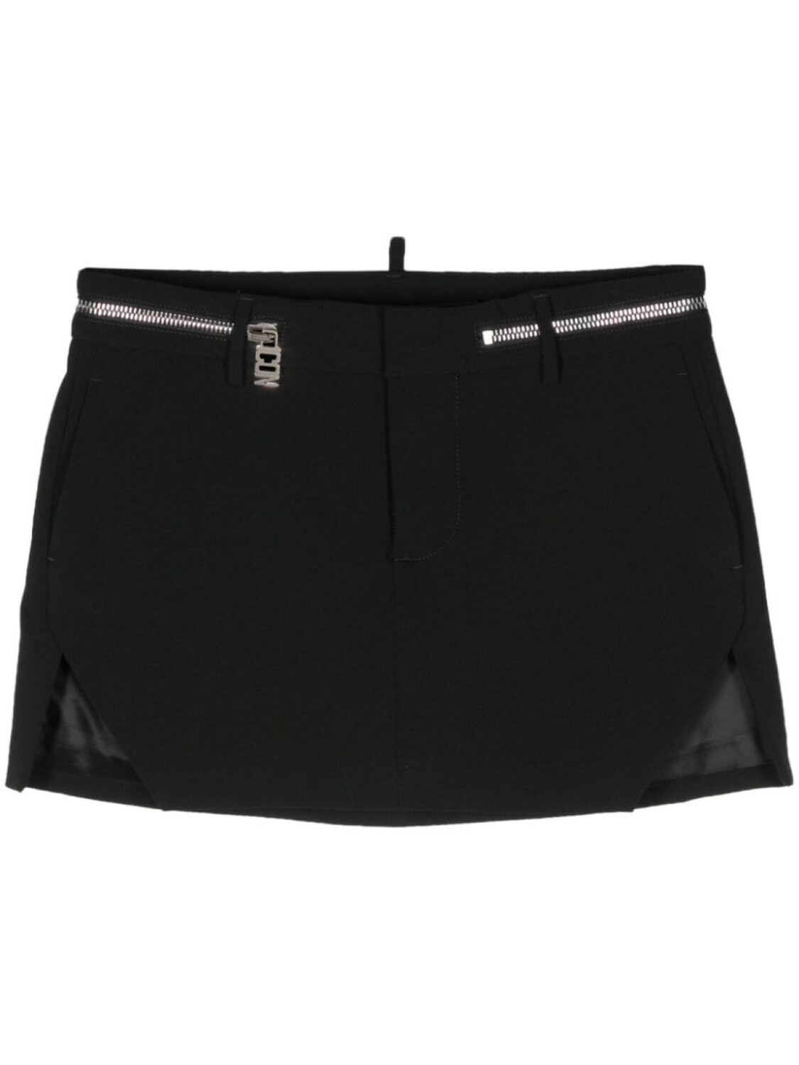 

Dsquared2 юбка мини Icon с молнией, черный