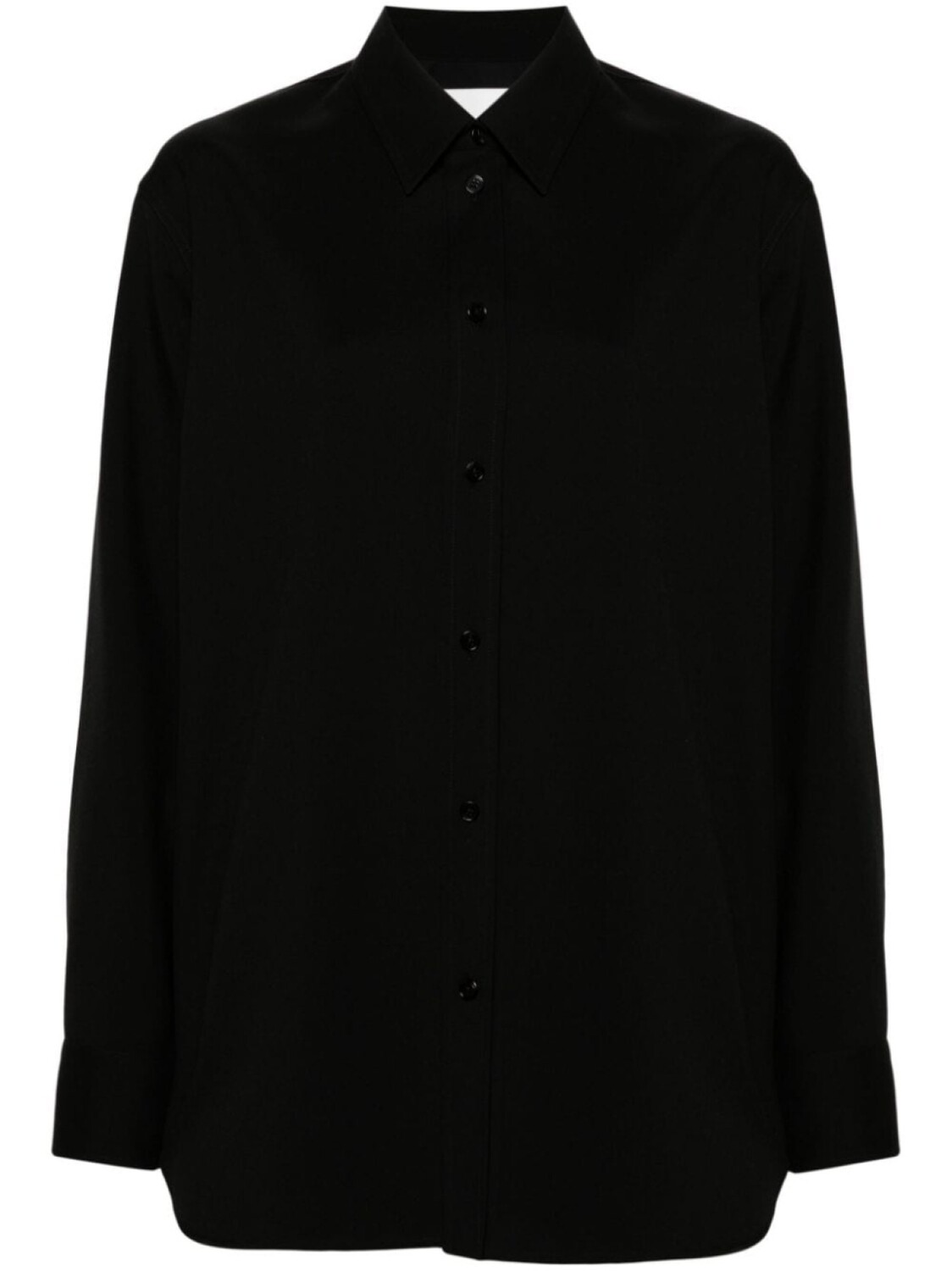 

Jil Sander шерстяная рубашка с длинными рукавами, черный