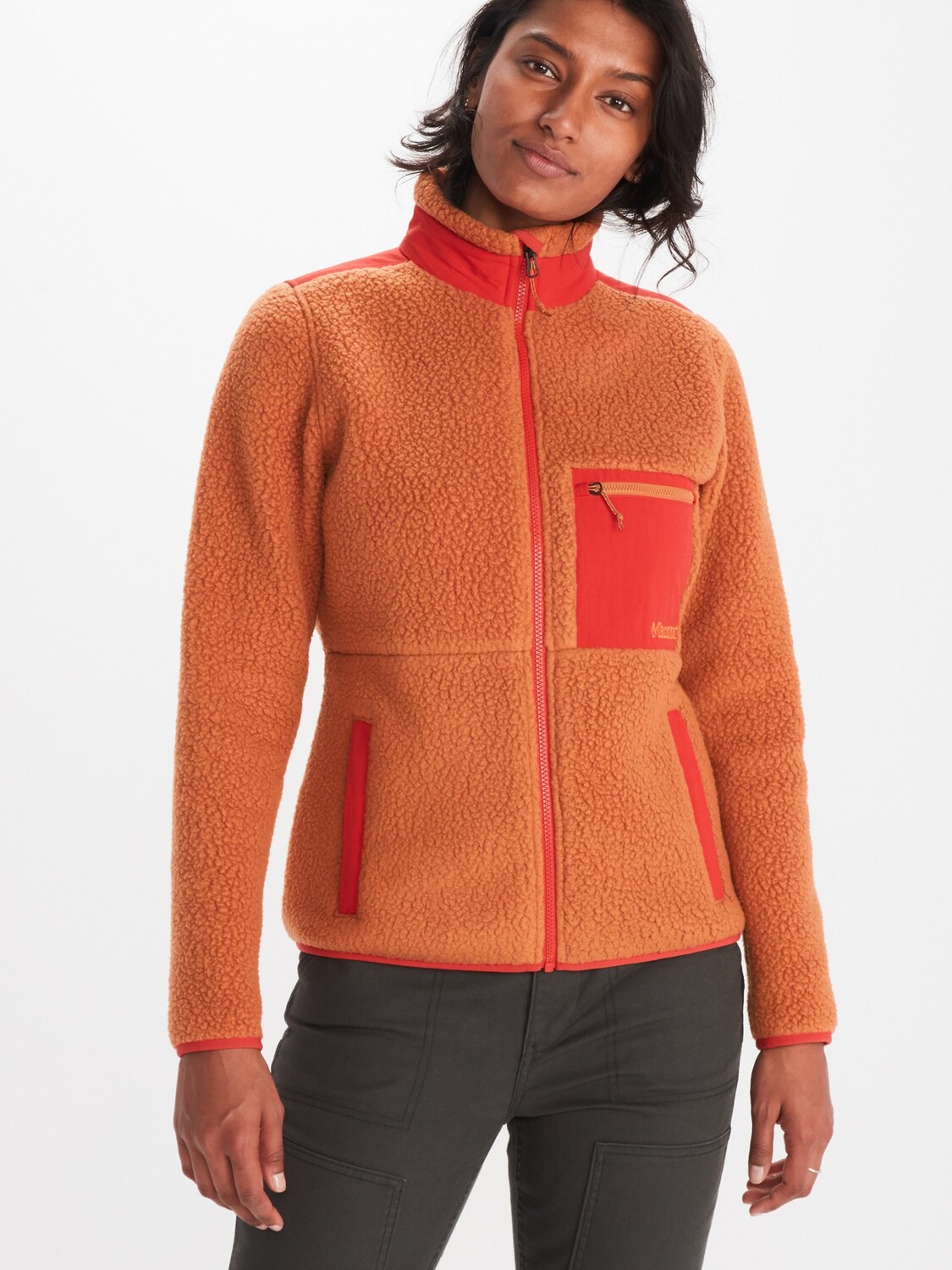 

Флисовая куртка Wiley Polartec — женская Marmot, оранжевый