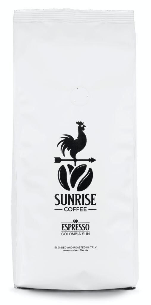 

Sunrise Coffee Эспрессо в зернах 1кг [Colombia Sun] Свежие кофейные зерна напрямую из Колумбии Кофе Арабика цельные зерна средней обжарки Идеально подходит для полностью автоматических машин и портафильтров