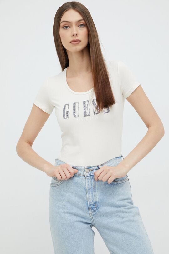 Футболки Guess, бежевый