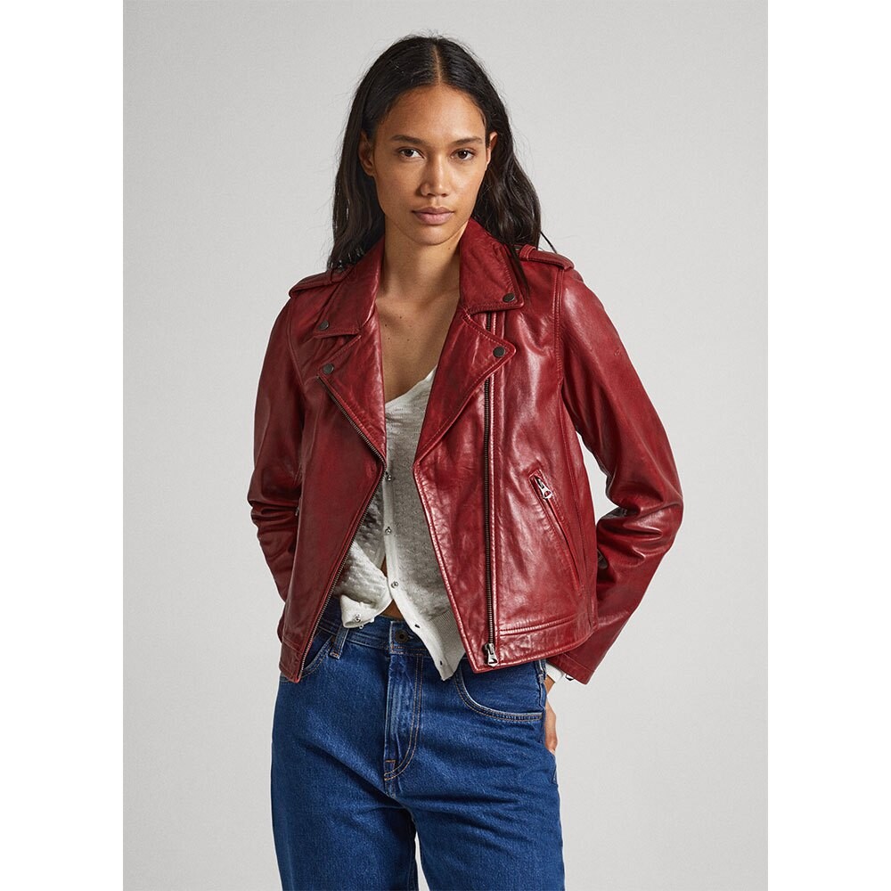 

Куртка Pepe Jeans Moon Leather, красный