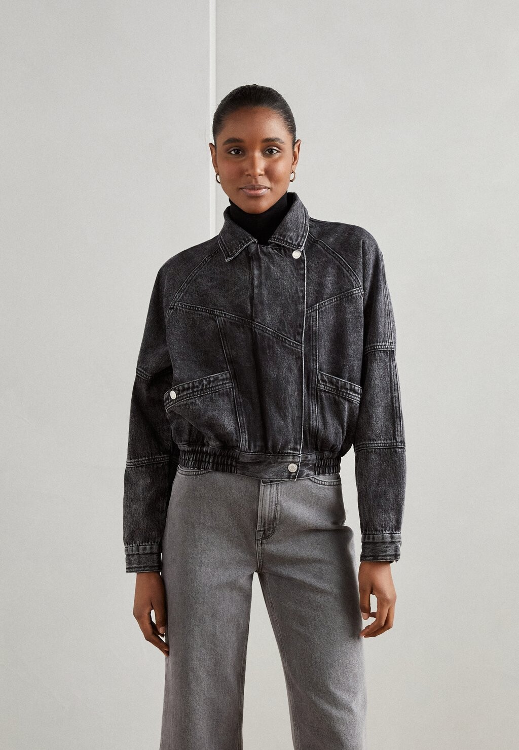 

Джинсовая куртка Lollys Laundry КИНГСТОН, цвет dark grey melange