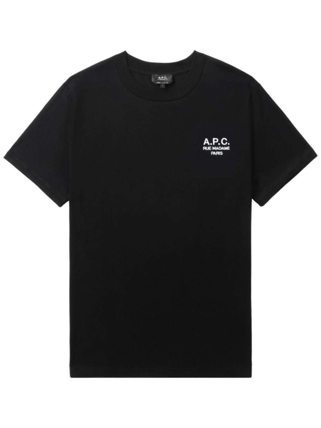 

A.P.C. футболка с вышитым логотипом, черный