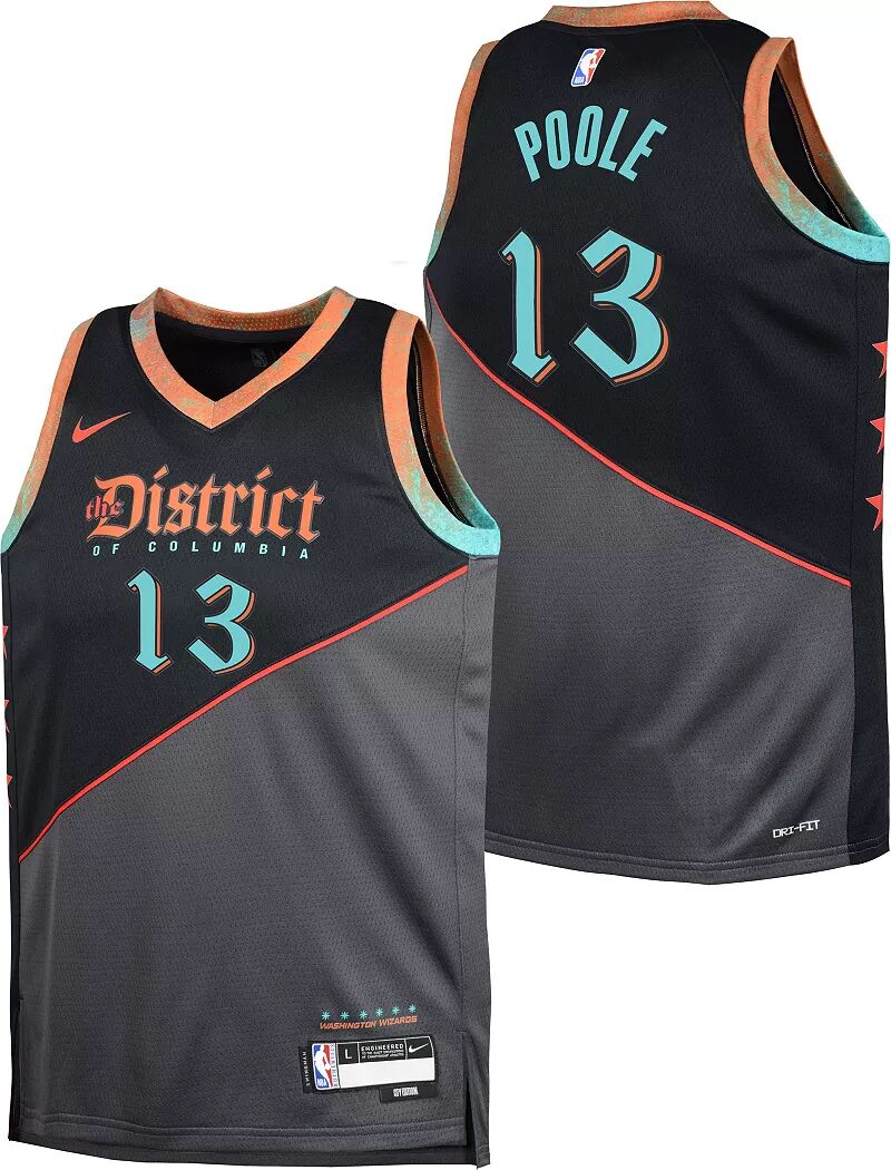 

Джерси Nike Youth 2023-24 City Edition Washington Wizards Jordan Poole № 13 Swingman