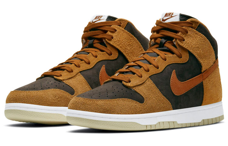 

Nike Dunk High Темное карри