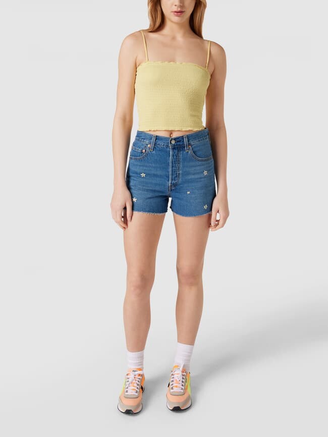 

Топ с фестончатым краем Levi's, светло-желтый