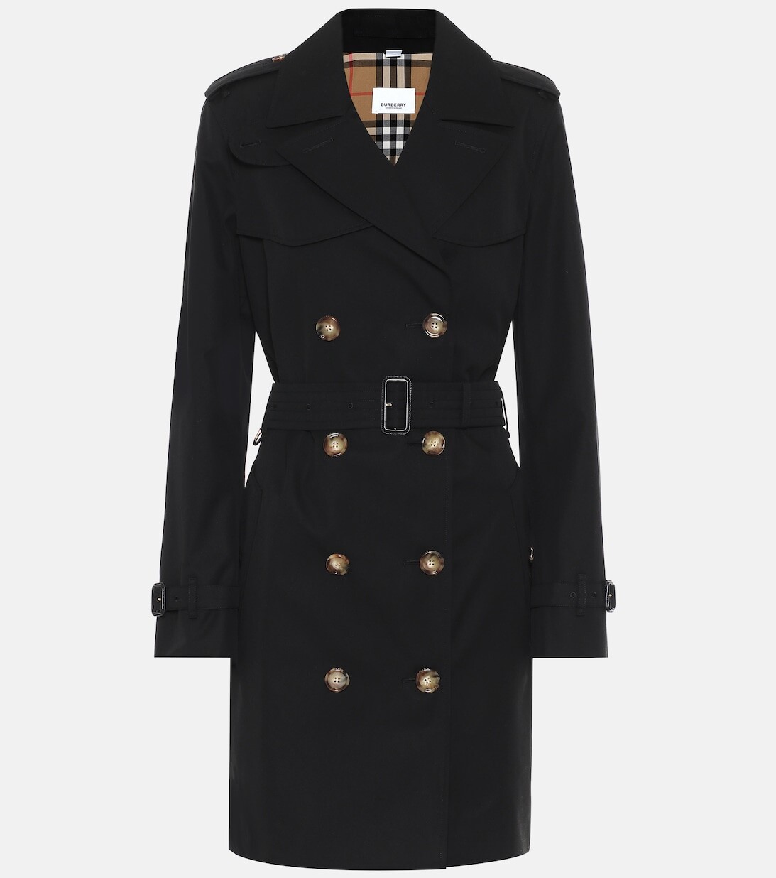 

Пальто из хлопка-габардина BURBERRY, черный