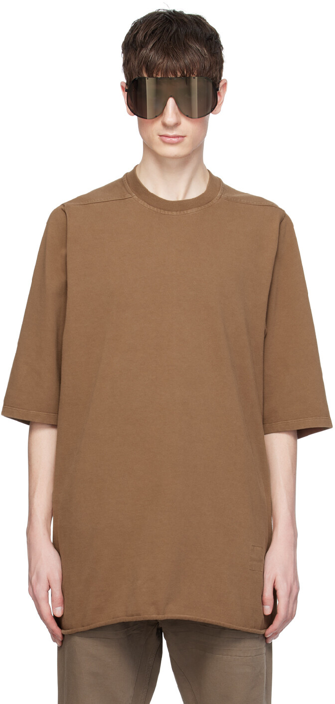 

Коричневая футболка Джамбо Rick Owens Drkshdw