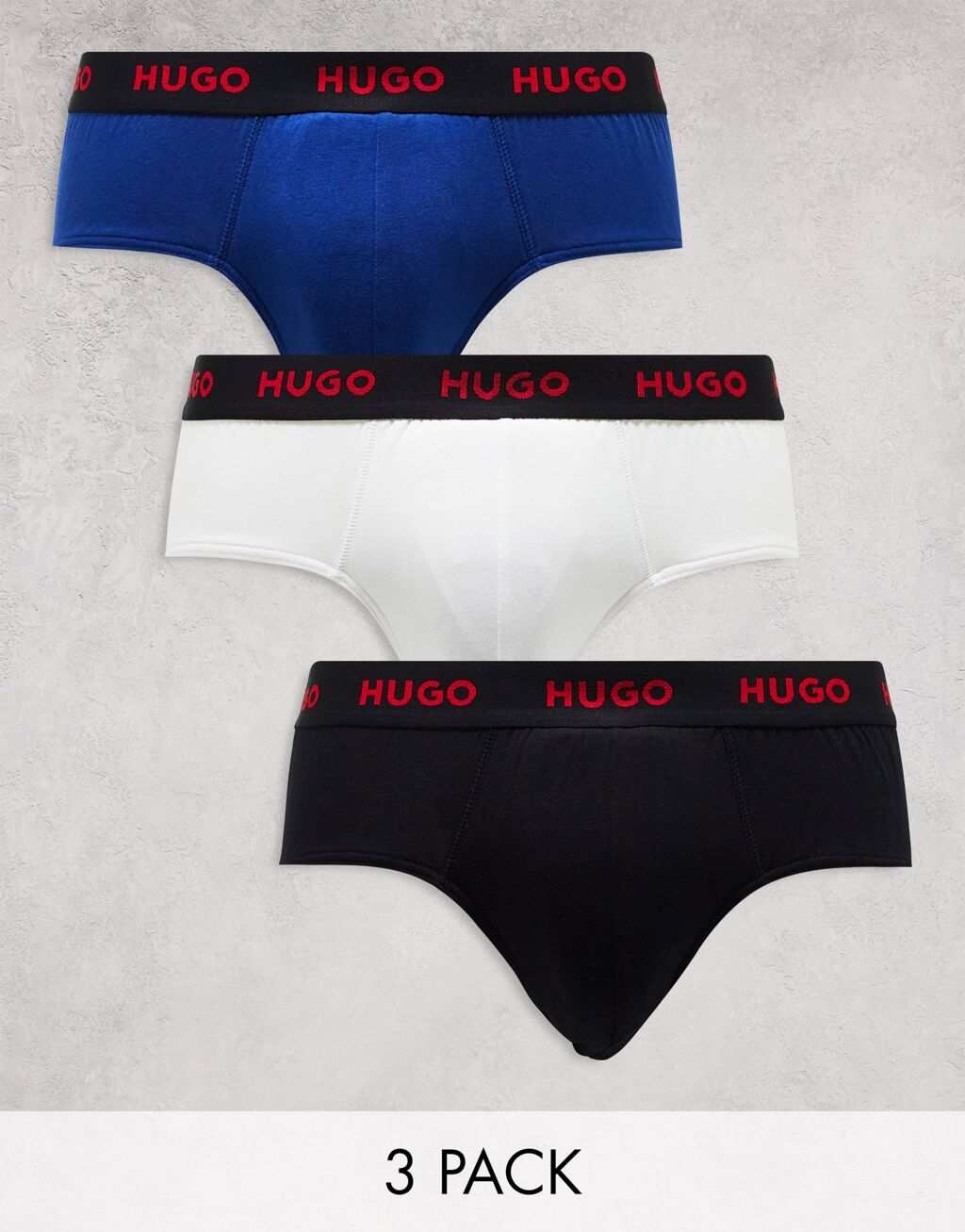 

Набор из трех разноцветных трусов HUGO Bodywear