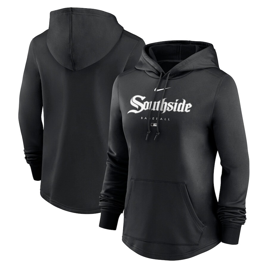 

Пуловер с капюшоном Nike Chicago White Sox, черный