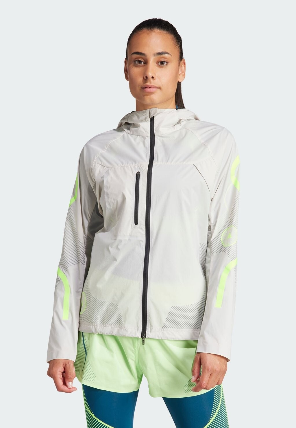 

Куртка для бега TRUEPACE adidas by Stella McCartney, цвет chalk pearl