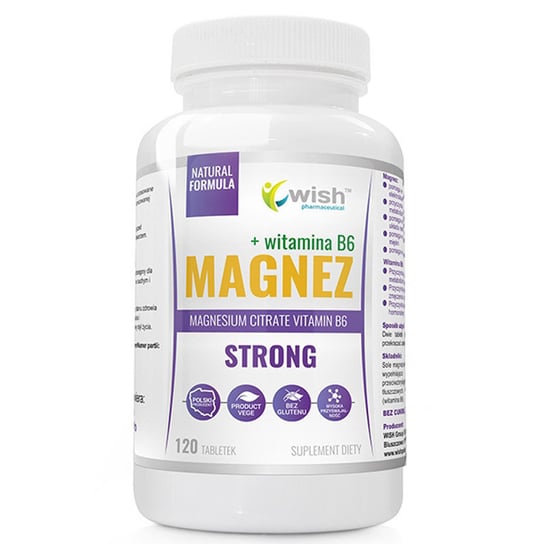 Wish, Magnesium Strong + витамин B6 120 таблеток