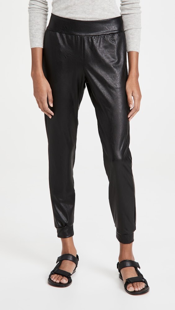

Джоггеры Commando Faux Leather, черный