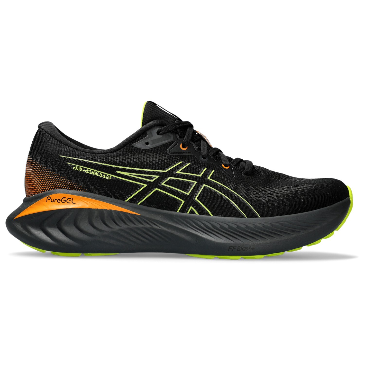 Беговая обувь Asics Gel Cumulus 25 GTX, цвет Black/Neon Lime кроссовки gel cumulus 24 gtx asics черный