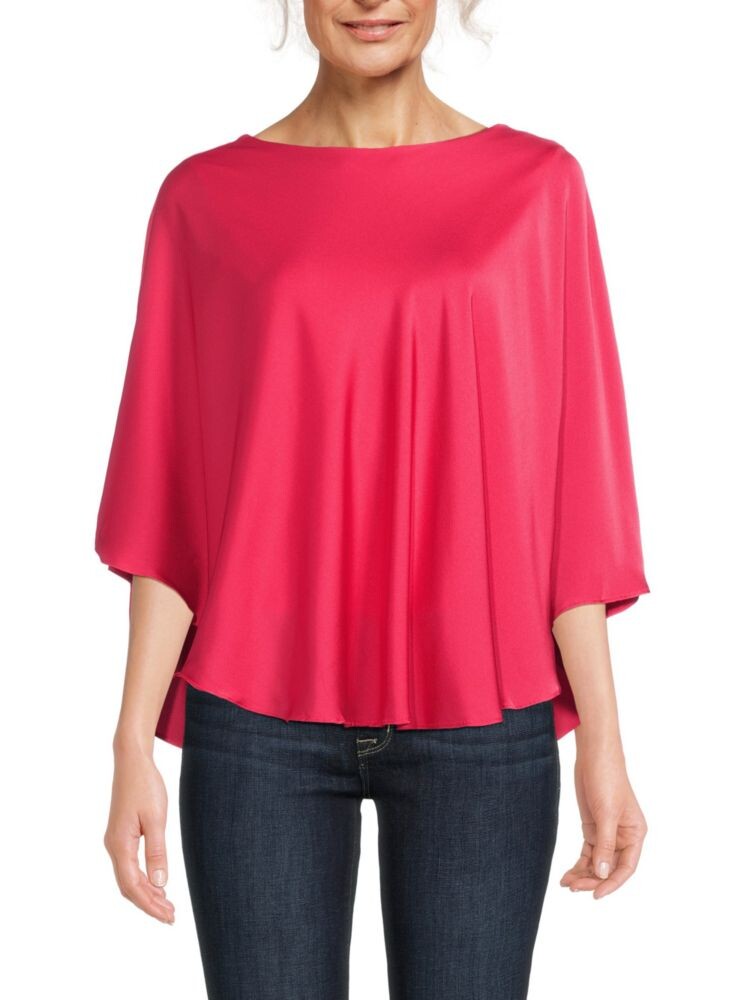 

Шелковый топ-накидка In2 By In Cashmere, цвет Peony