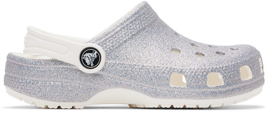 

Детские белые классические блестящие сандалии Белый/Разноцветный Crocs