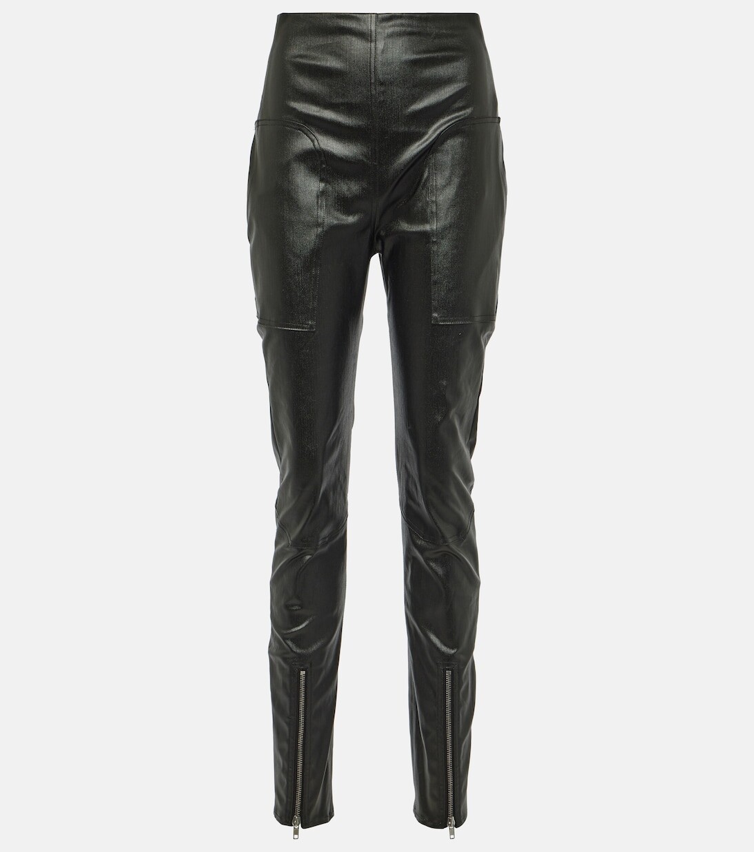 

Джинсовые леггинсы с высокой посадкой Rick Owens, черный