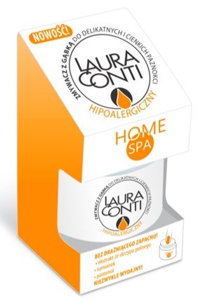 Средство для снятия лака Laura Conti Home spa со спонжем 50мл цена и фото
