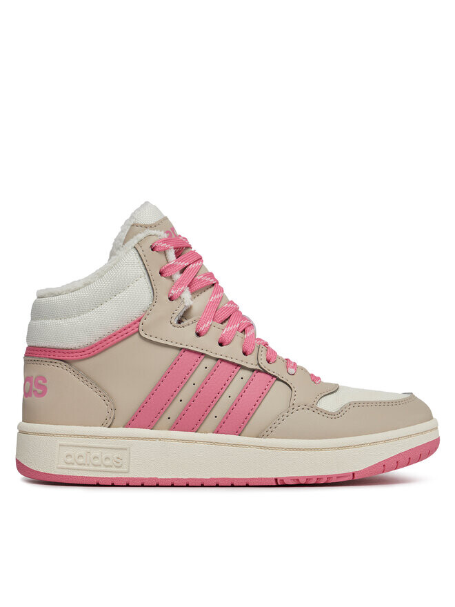 

Кроссовки Hoops Mid 3.0 Shoes Kids adidas, бежевый