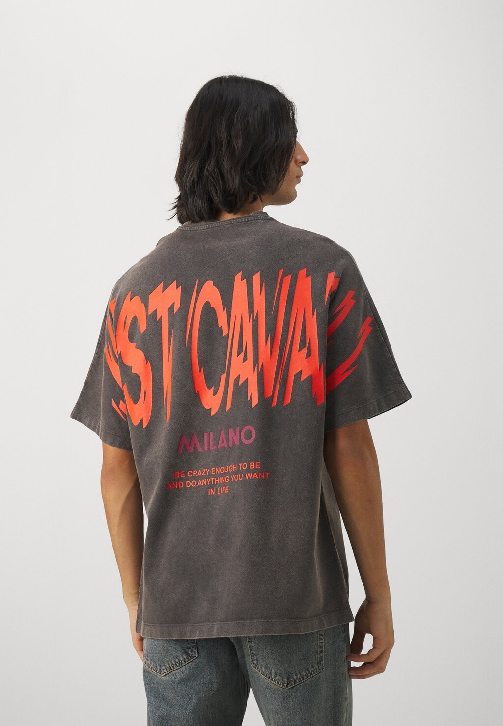 

Футболка с принтом Heavy Font Wash Just Cavalli, черный