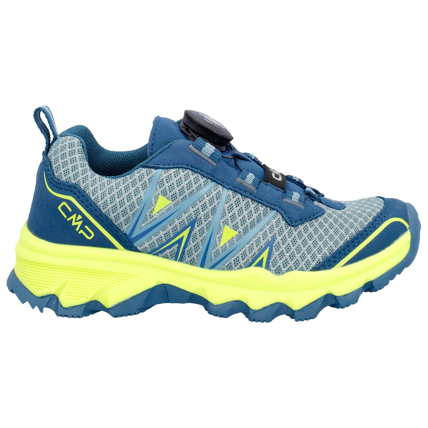 Мультиспортивная обувь Cmp Kid's Aksa Fitgo Fast Hiking Shoes, цвет Bluesteel/Lime