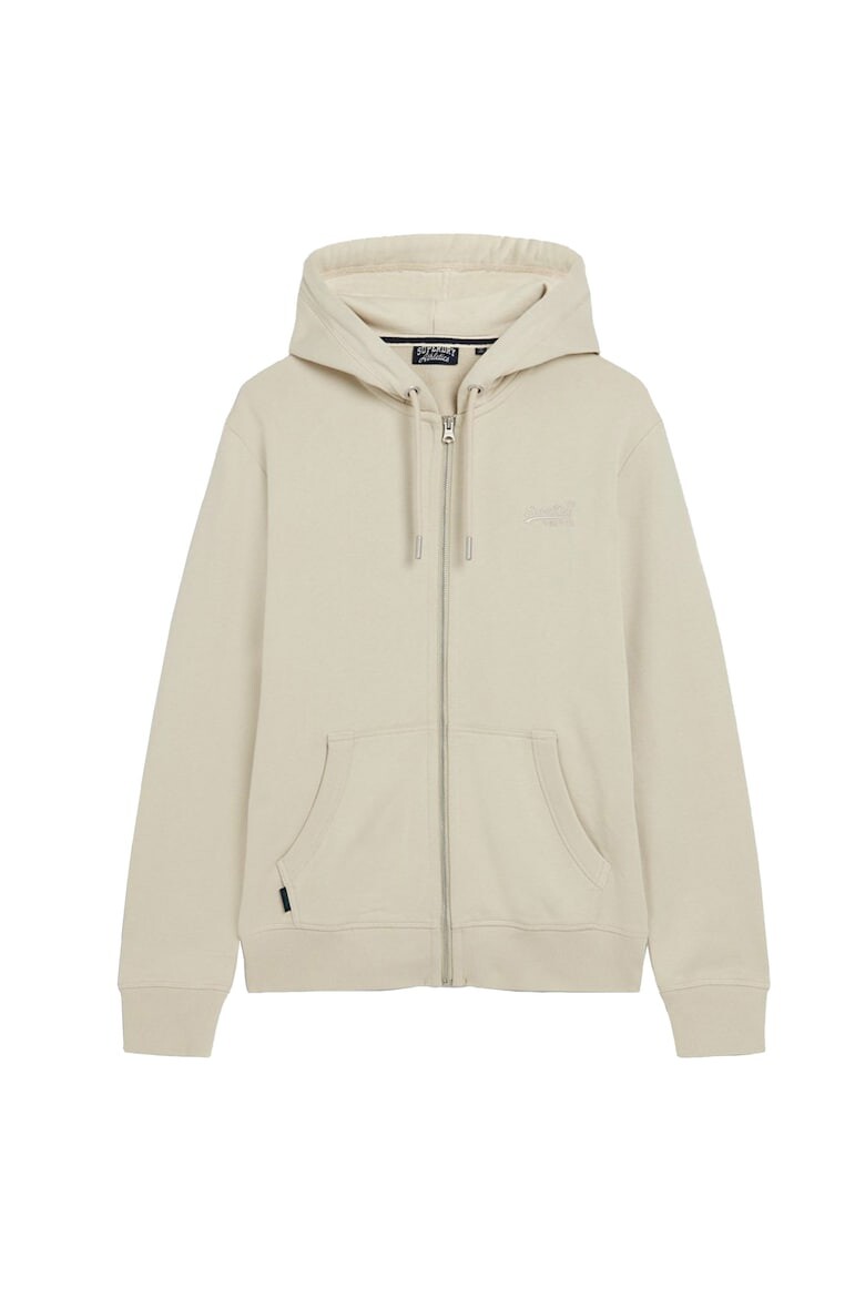 

Толстовка на молнии и завязке Superdry, бежевый