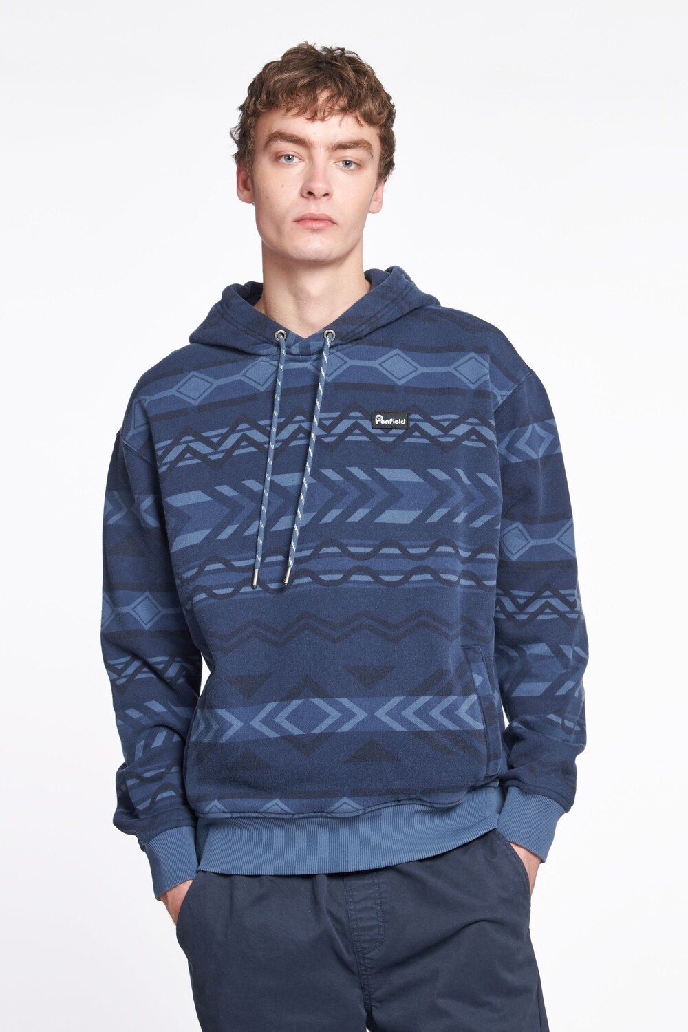 

Синий свитшот с капюшоном Penfield, синий