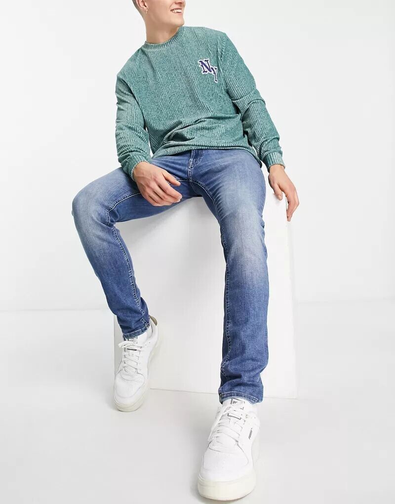 

Голубые джинсы скинни Jack & Jones Intelligence Liam