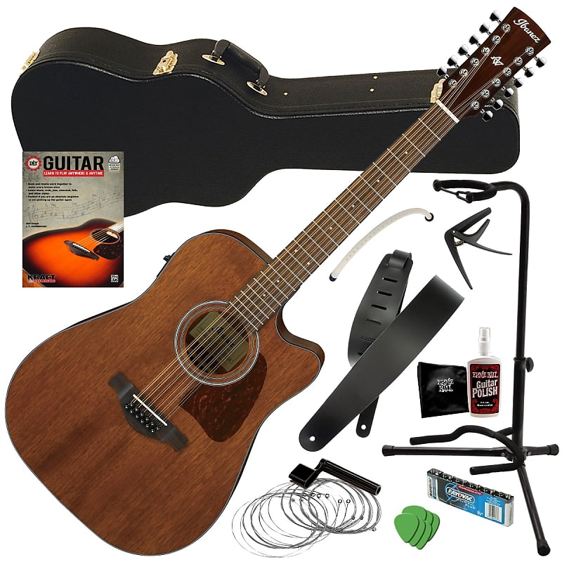 

Акустическая гитара Ibanez AW5412CE 12-String AC/EL Guitar - Open Pore COMPLETE GUITAR BUNDLE