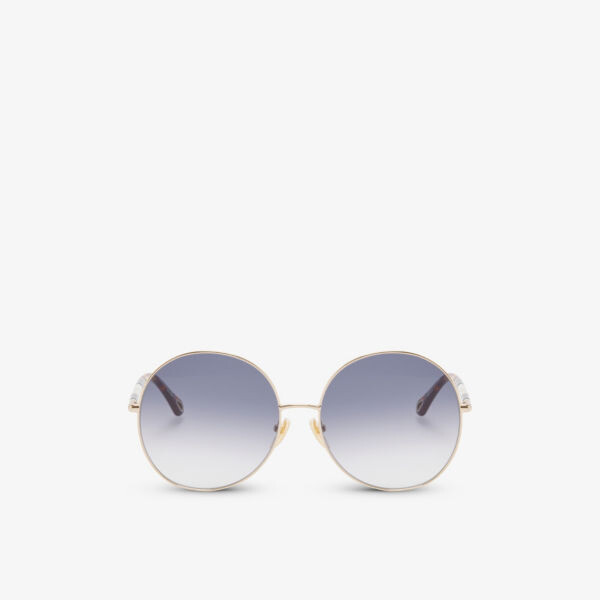 

Солнцезащитные очки ch0112s в металлической круглой оправе Chloé, желтый