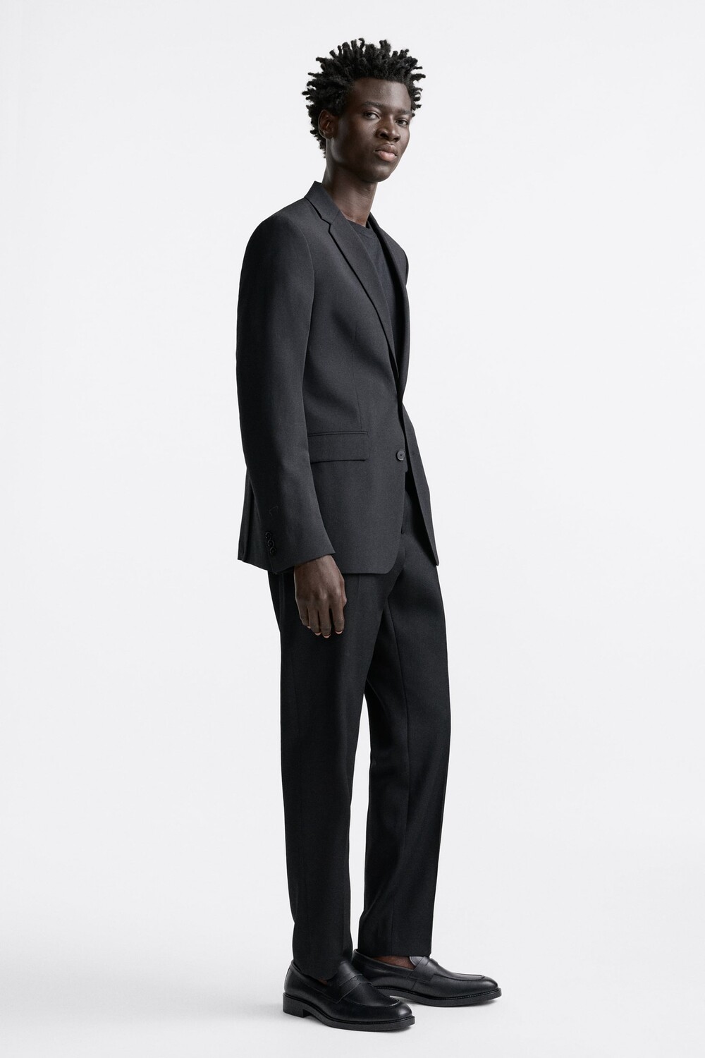 

Кожаные дела с декоративными ремнями Zara, черный