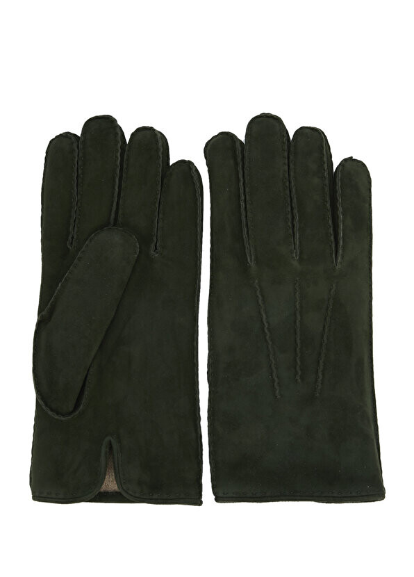 

Зеленые мужские замшевые перчатки Mazzoleni Gloves
