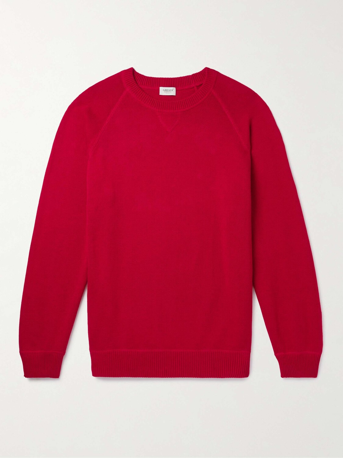 

Хлопковый свитер GHIAIA CASHMERE, красный