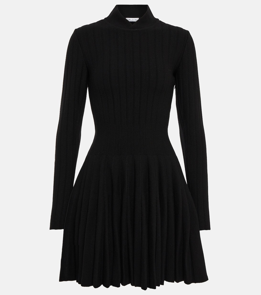 

Мини-платье из смесовой шерсти ALAÏA, черный